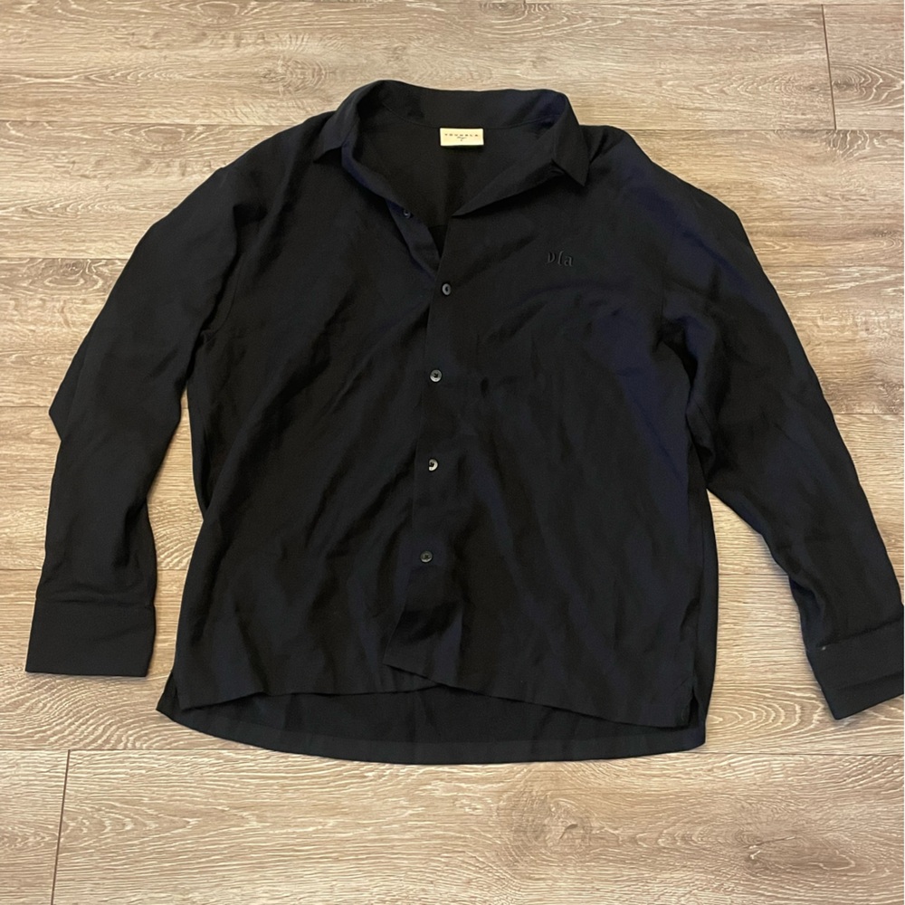 YoungLA Men's Black Button-Up Shirt - L
